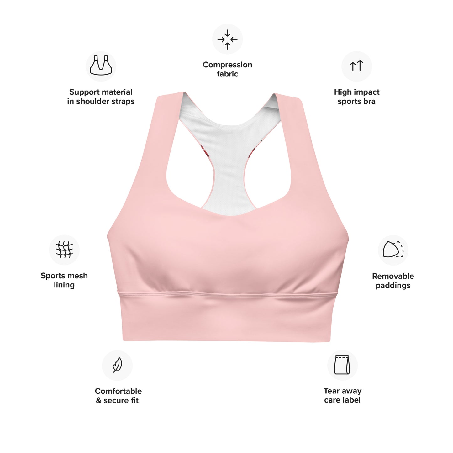 Empowered sports bra