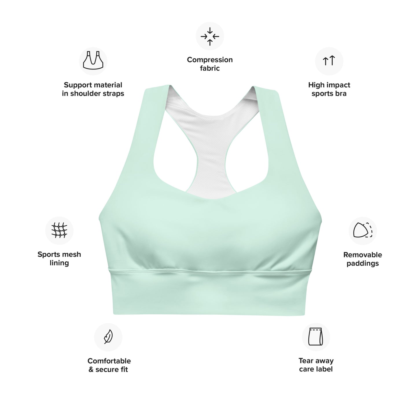 Empowered sports bra